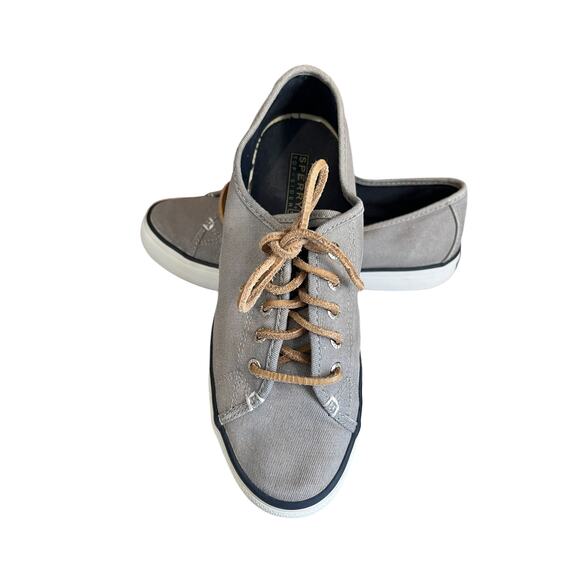 Sperry Canvas Low Top sneakers Gray 6.5 - Picture 2 of 8